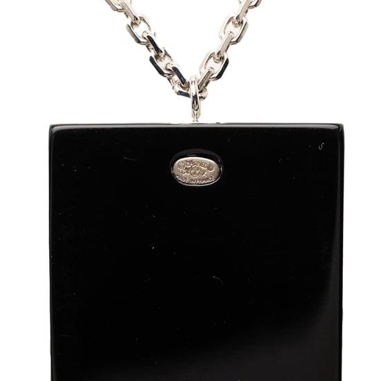 Gebrauchtes Anhänger-Halsband mit Harz-Rhinestones in Herzform - Image 6