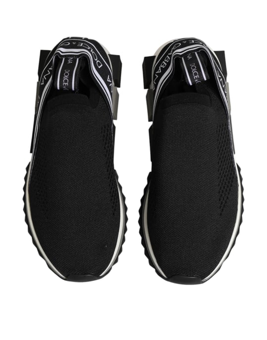 Dolce & Gabbana Schwarze Slip-On Sorrento Low-Top Sneakers - Image 4