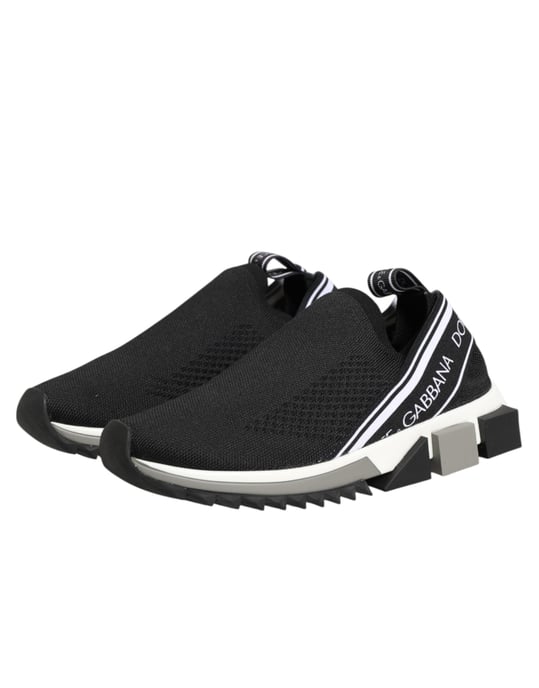 Dolce & Gabbana Schwarze Slip-On Sorrento Low-Top Sneakers - Image 5