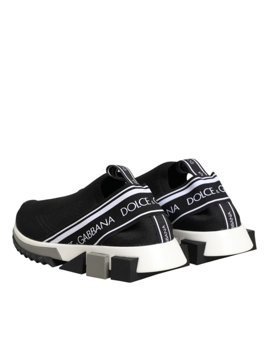 Dolce & Gabbana Schwarze Slip-On Sorrento Low-Top Sneakers - Image 6