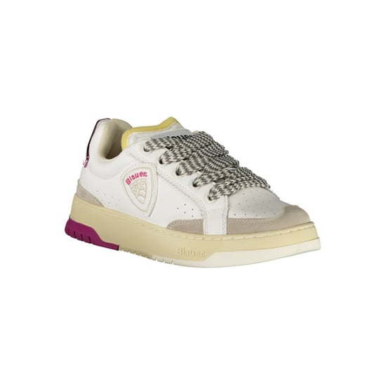 Blauer Weiße Polyurethan Damen Sneaker - Image 2