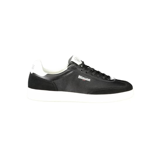 Blauer Schwarzer Polyurethan Herren Sneaker - Image 1