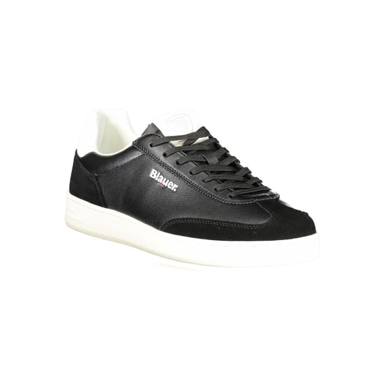 Blauer Schwarzer Polyurethan Herren Sneaker - Image 2