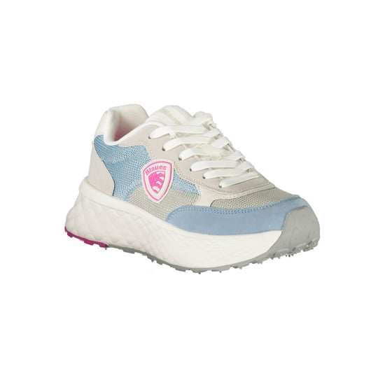 Blauer Azzurro Polyurethan Damen Sneaker - Image 2