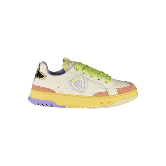 Blauer Weiße Polyurethan Damen Sneaker - Image 1