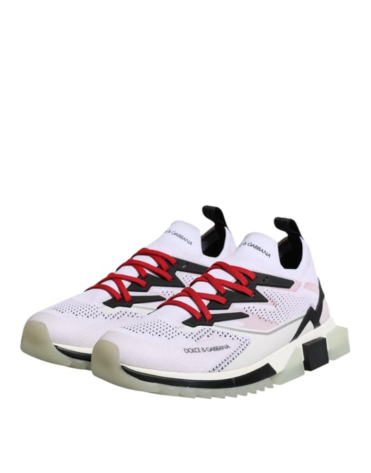 Dolce & Gabbana Weiße SORRENTO Sport Stretch Sneakers Schuhe - Image 4