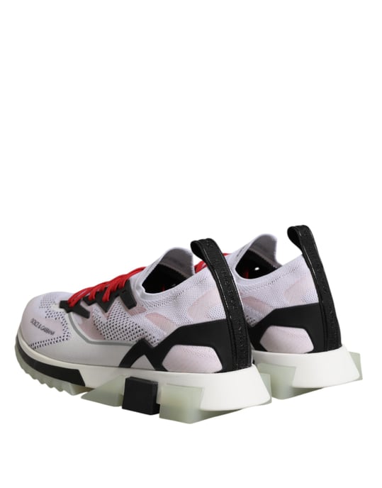 Dolce & Gabbana Weiße SORRENTO Sport Stretch Sneakers Schuhe - Image 5