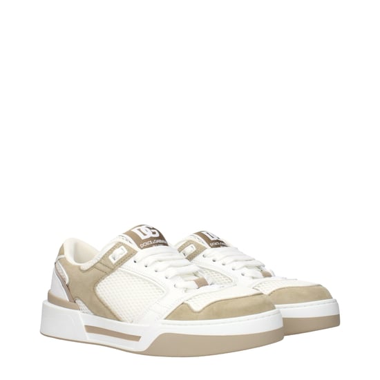 Dolce & Gabbana Weiße Stoff Low Top Sneakers - Image 2