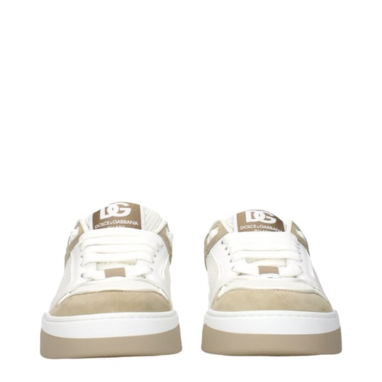 Dolce & Gabbana Weiße Stoff Low Top Sneakers - Image 3