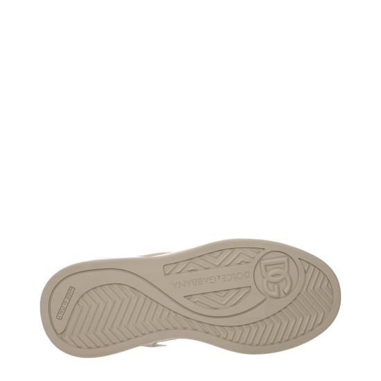 Dolce & Gabbana Weiße Stoff Low Top Sneakers - Image 5