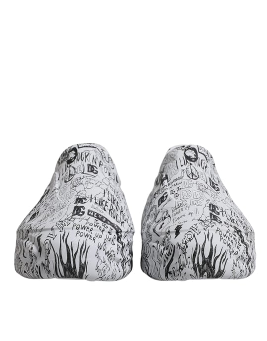 Dolce & Gabbana Weiße Schwarze Graffiti Daymaster Sneakers Schuhe - Image 2