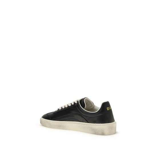 Dsquared² Schwarze Kalbsleder Bos Taurus Low-Top Sneaker - Image 3