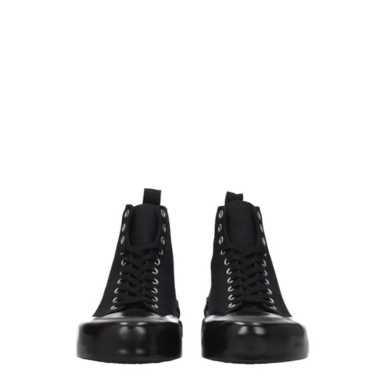 Jil Sander Schwarze Stoff High-Top Sneakers - Image 3
