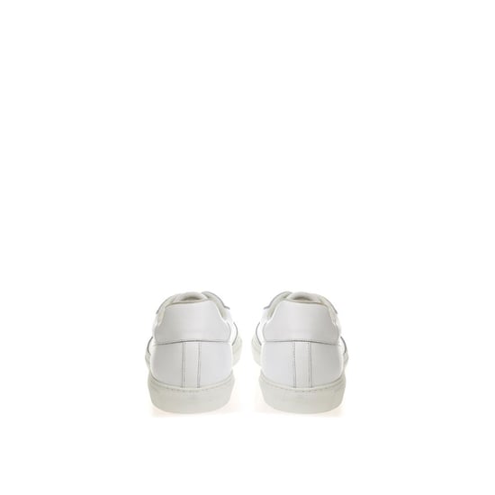Roberto Cavalli Weiße Leder Low-Top Sneaker - Image 4