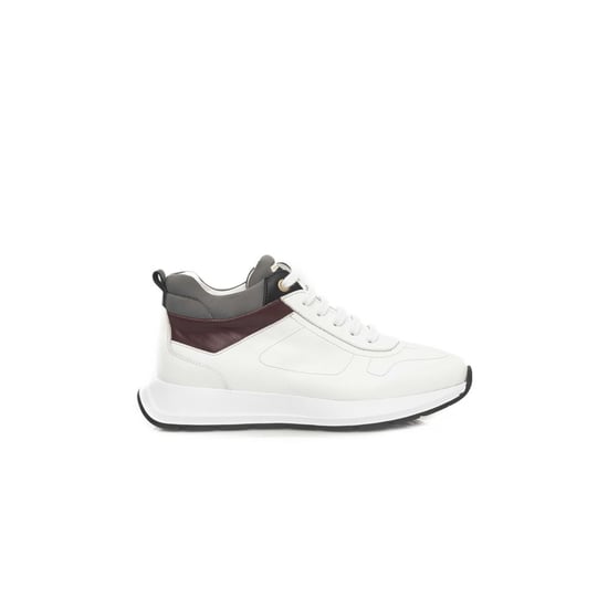 Cerruti 1881 Weiße Rindsleder Sneaker - Image 1