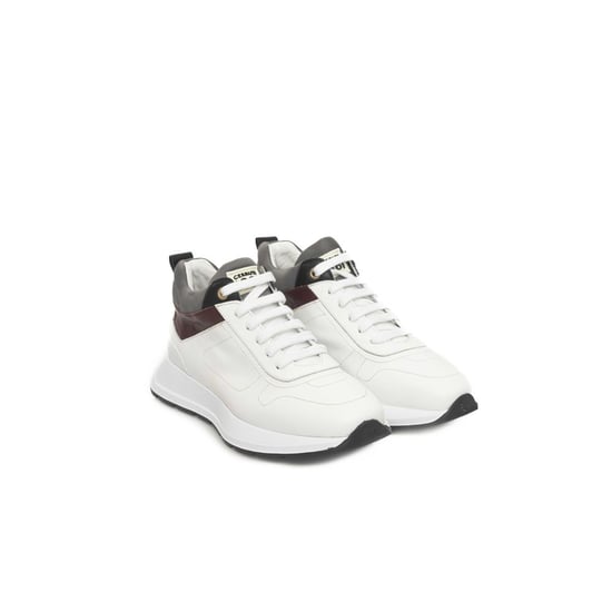 Cerruti 1881 Weiße Rindsleder Sneaker - Image 3