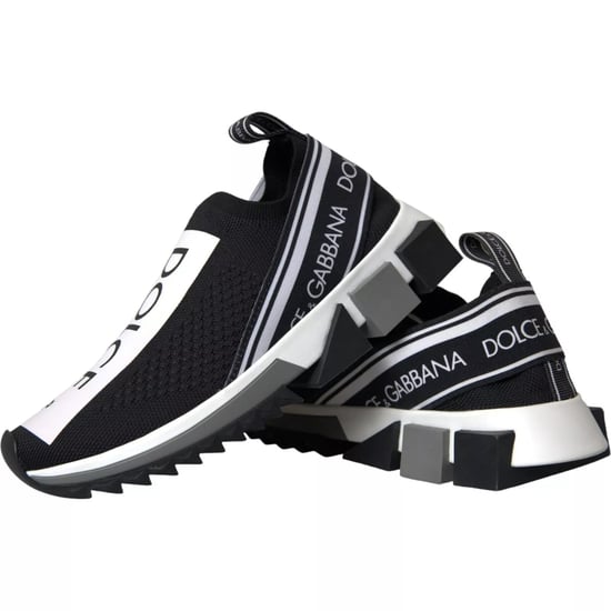 Dolce & Gabbana Black White Slip-On Sorrento Sneakerschuhe - Image 3