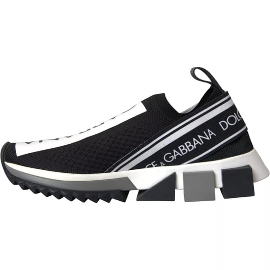 Dolce & Gabbana Black White Slip-On Sorrento Sneakerschuhe - Image 4