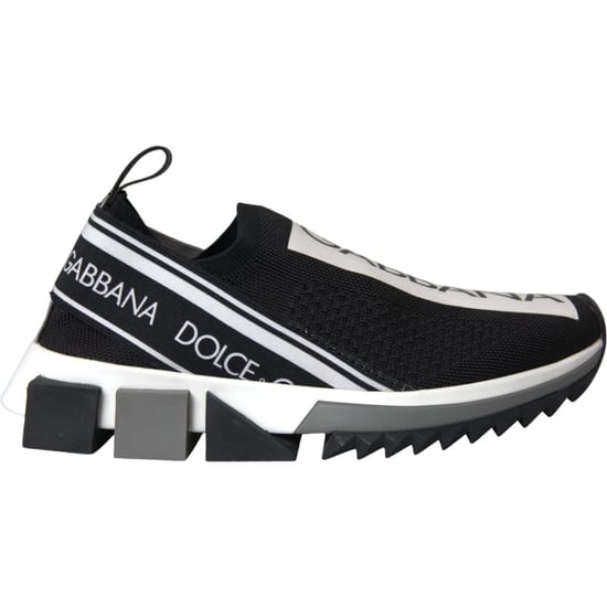Dolce & Gabbana Black White Slip-On Sorrento Sneakerschuhe - Image 5