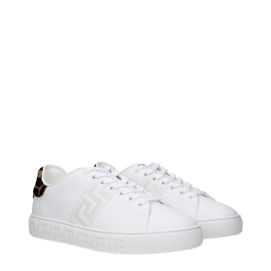Versace Weiße Leder Niedrigschnitt-Sneaker - Image 2