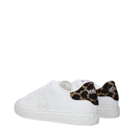 Versace Weiße Leder Niedrigschnitt-Sneaker - Image 3