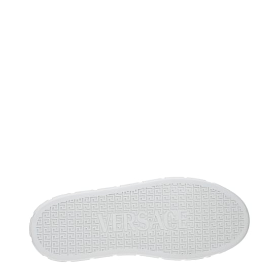 Versace Weiße Leder Niedrigschnitt-Sneaker - Image 4