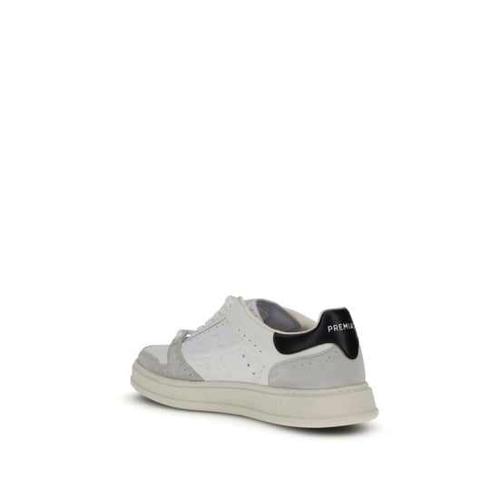 Premiata Weiße Kalbsleder Bos Taurus Low-Top Sneaker - Image 3