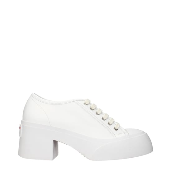 Marni Weiße Leder-Plattform-Sneaker - Image 1