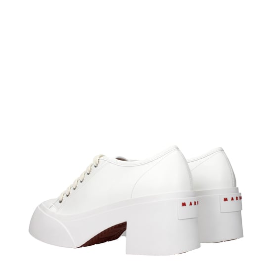 Marni Weiße Leder-Plattform-Sneaker - Image 4