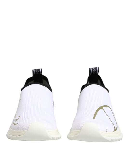 Dolce & Gabbana weiße schwarze Low Top Sorrento Sneakers Schuhe - Image 3