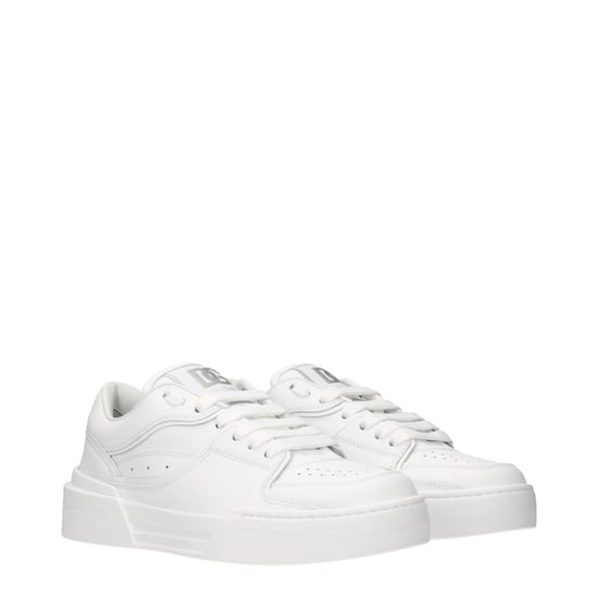 Dolce & Gabbana Weiße Leder Low-Top Sneaker - Image 2