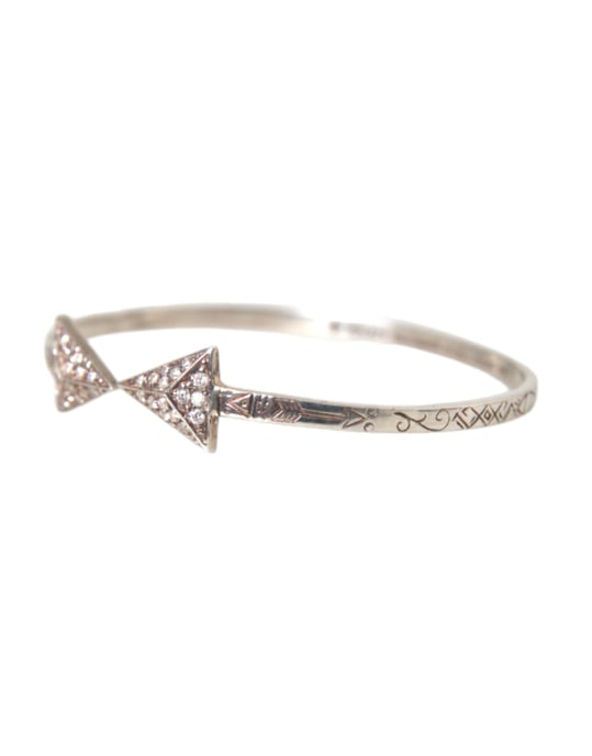 Pfeil Armreif Silber Pave Diamant - Image 2