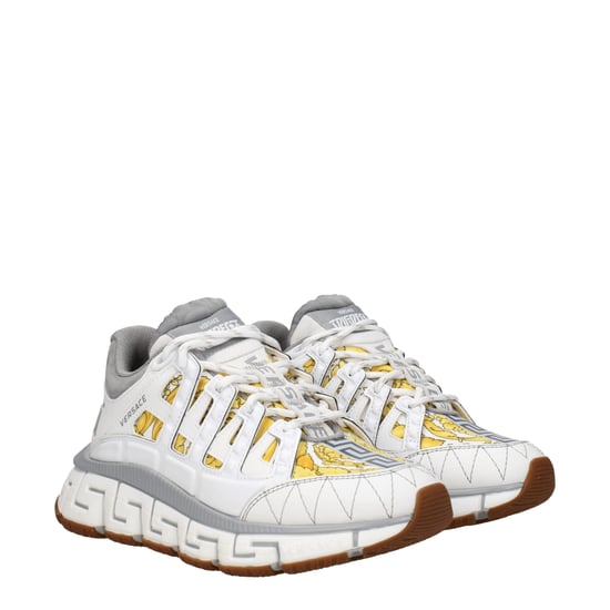 Versace Weiße Stoff Sport Sneakers - Image 2