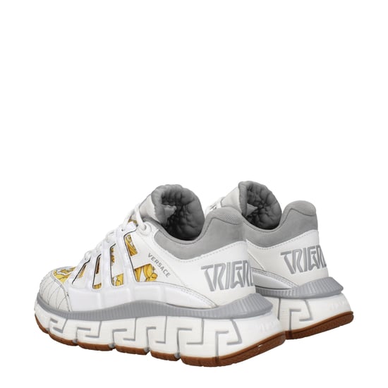 Versace Weiße Stoff Sport Sneakers - Image 4