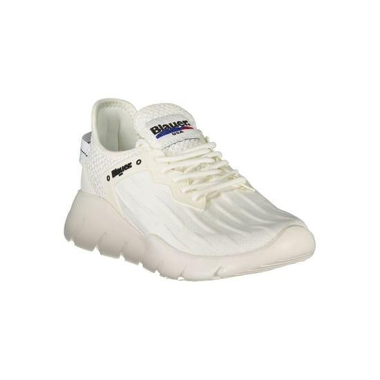 Blauer Weißer Polyester Herren-Sneaker - Image 2