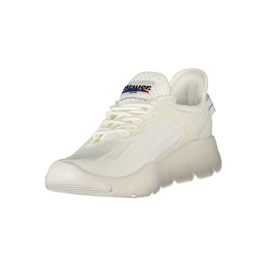Blauer Weißer Polyester Herren-Sneaker - Image 3