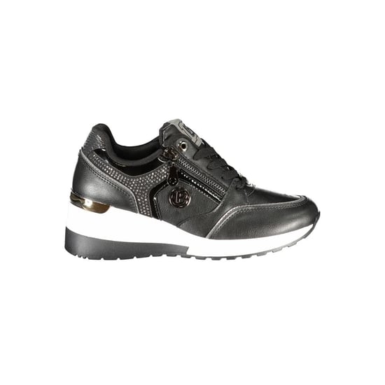 Laura Biagiotti Schwarze Polyurethan Damensneaker - Image 1