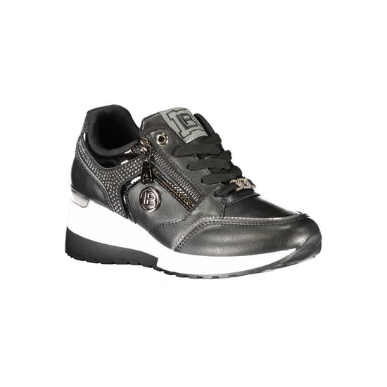 Laura Biagiotti Schwarze Polyurethan Damensneaker - Image 2