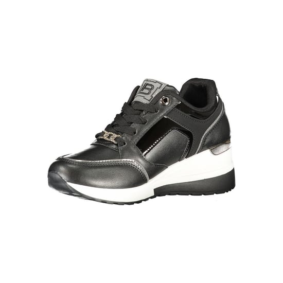 Laura Biagiotti Schwarze Polyurethan Damensneaker - Image 3