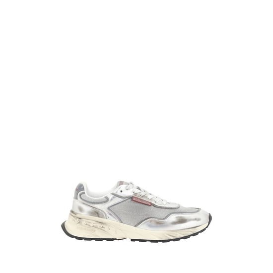 Dsquared² Weiße Kalbsleder Bos Taurus Sneakers - Image 1