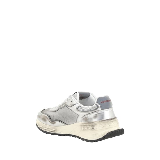 Dsquared² Weiße Kalbsleder Bos Taurus Sneakers - Image 3