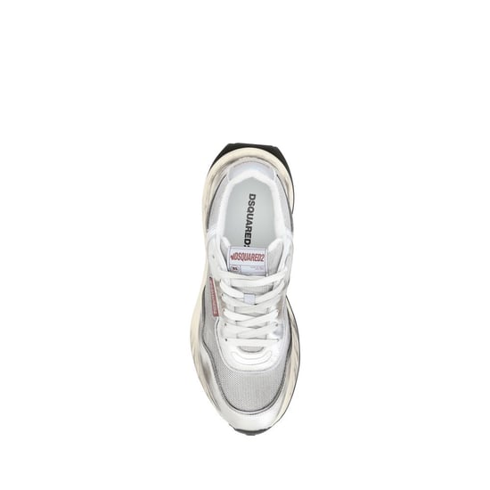 Dsquared² Weiße Kalbsleder Bos Taurus Sneakers - Image 4