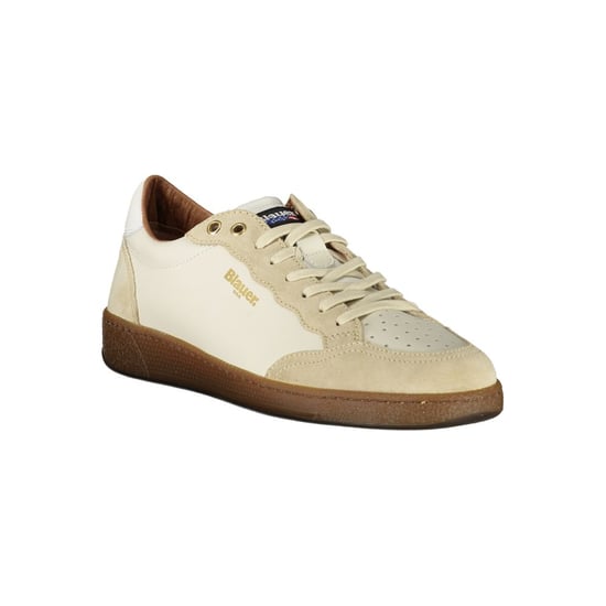 Blauer Weiße Leder Herren Sneaker - Image 2