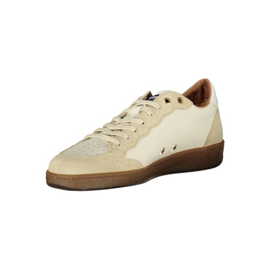 Blauer Weiße Leder Herren Sneaker - Image 3