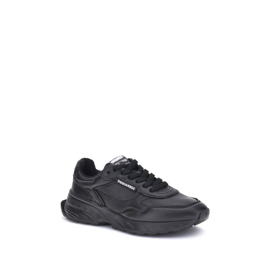 Dsquared² Schwarze Kalbsleder Bos Taurus SportSneaker - Image 2