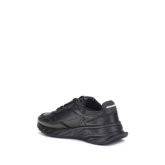 Dsquared² Schwarze Kalbsleder Bos Taurus SportSneaker - Image 3