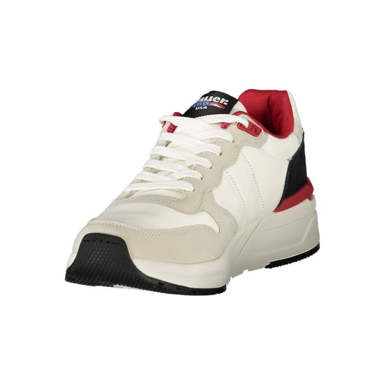Blauer Herren-Sneaker aus Polyurethan - Weiß - Image 3
