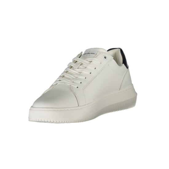 Calvin Klein Bianco Leder Herren Sneaker - Image 3