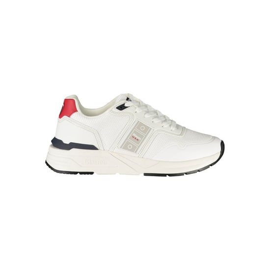 Blauer Weißer Polyester Herren Sneaker - Image 1
