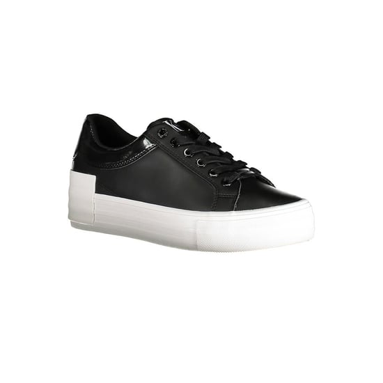 Calvin Klein Schwarze Leder Damen Sneaker - Image 3